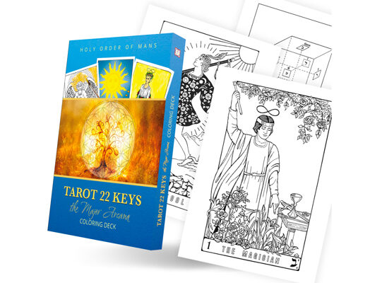 tarot coloring cards and guidebook holy order of mans